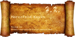 Herczfeld Kevin névjegykártya